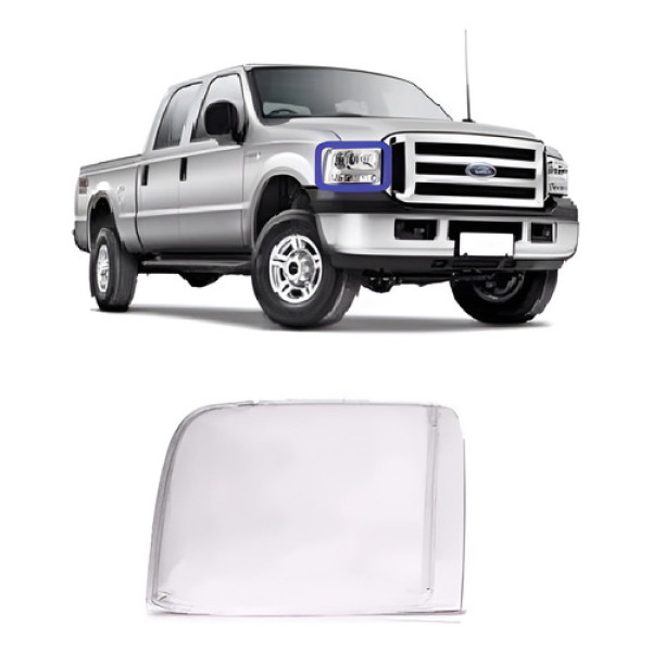 Lente Farol Ford F-250 F250 2007 2008 2009 Á 2019 Esquerdo