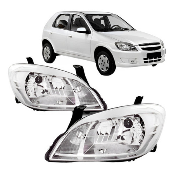 Par Farol Celta Prisma 2007 2008 2009 2010 A 2012 Cromado