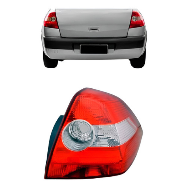 Lanterna Traseira Megane Sedan 2006 2007 2008 2009