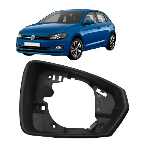 Aro Retrovisor Polo E Virtus 2017 A 2021 Sem Furo Pisca