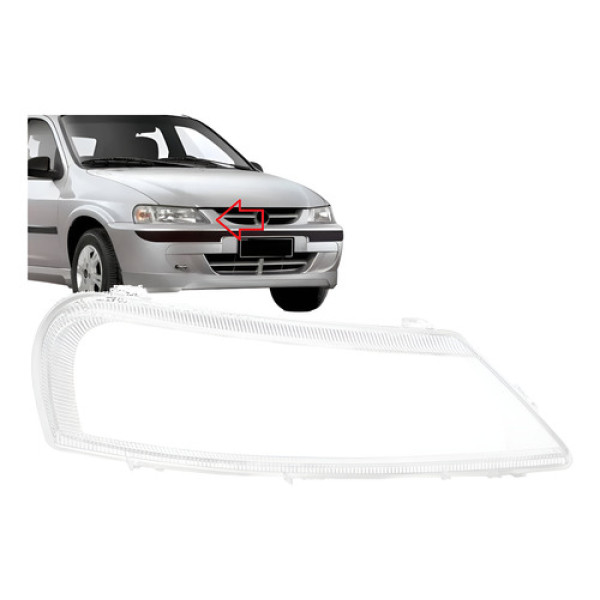 Lente Farol Lado Dirieto Gm Celta 2000 A 2005 Policarbonato