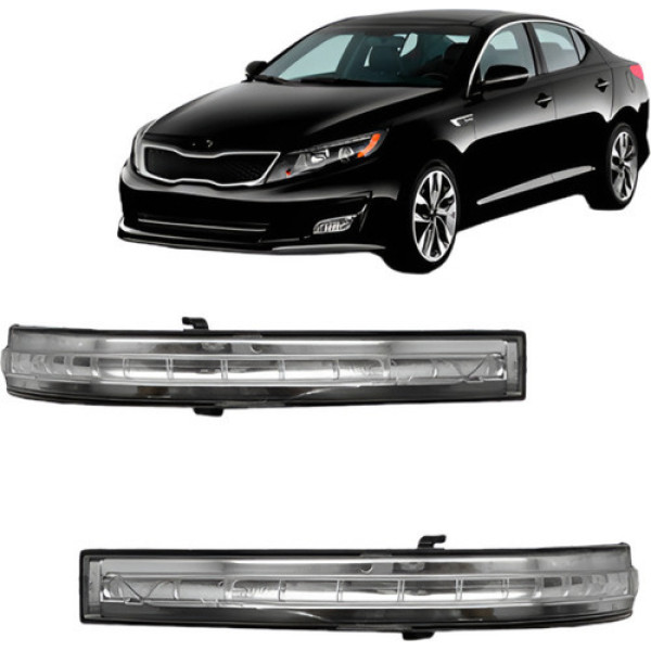 Par Pisca Retrovisor Para Kia Optima 2013 Até 2015