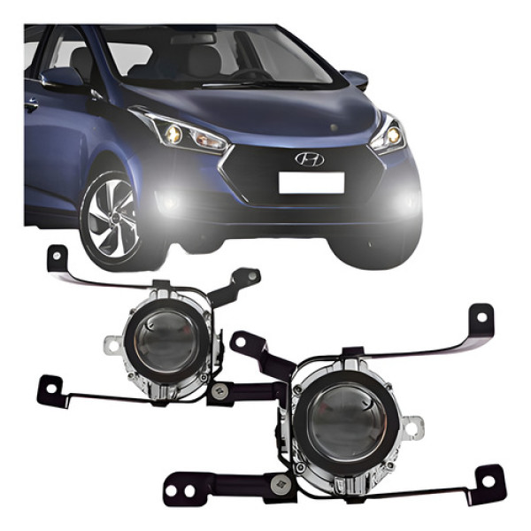 Kit Farol Neblina Auxiliar Hb20 Hb20s 2016 A 2017