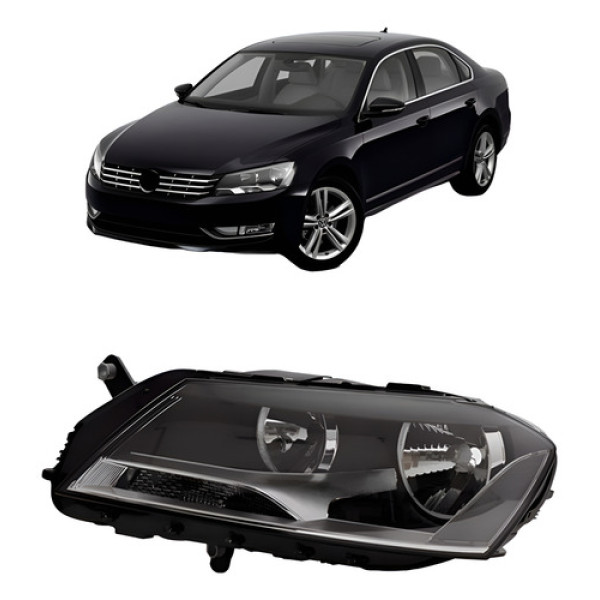 Farol Passat 2011 A 2014 Elétrico S/ Led S/ Projetor