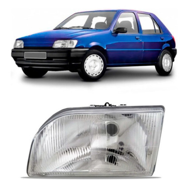 Farol Ford Fiesta 1994 1995 1996 Cromado