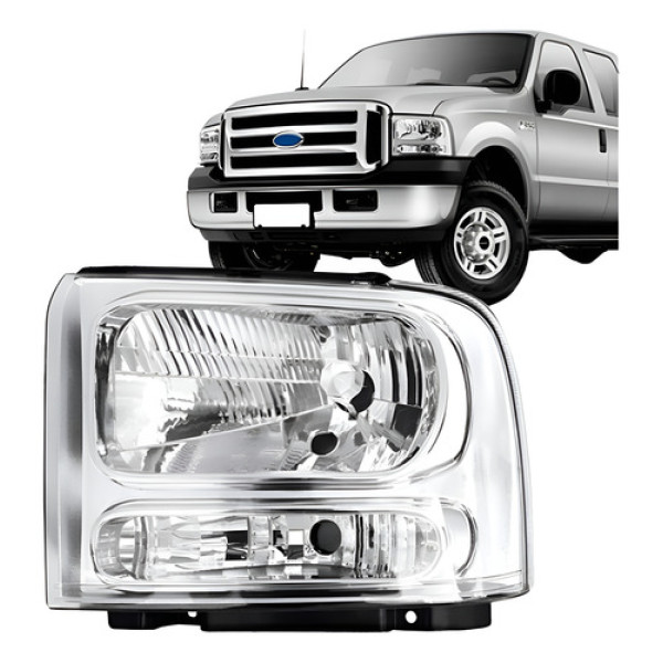 Farol F250 2006 2007 2008 2009 2010 2011 Manual H4 Promoção