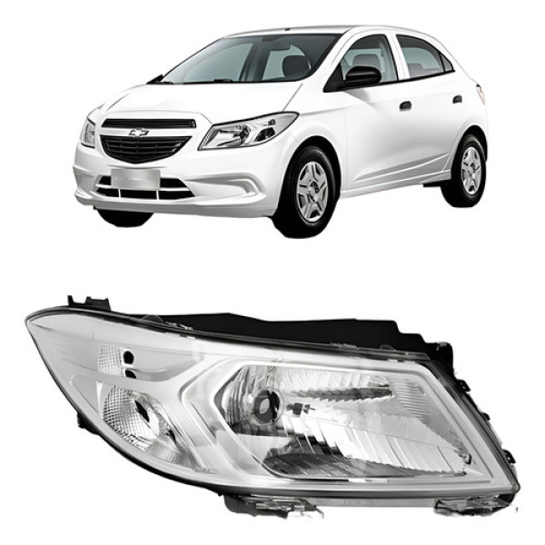 Farol Cromado Onix 2013 A 2017