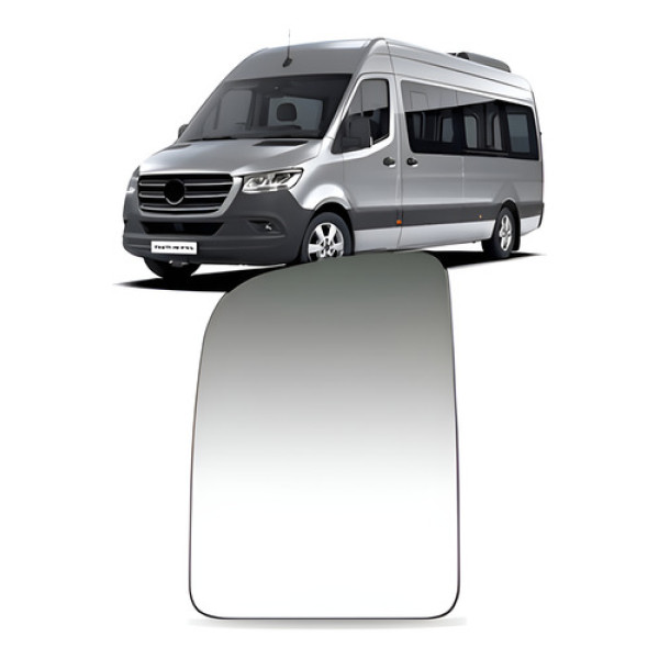 Lente Superior Retrovisor C/ Aquecedor Sprinter 2020 A 2022