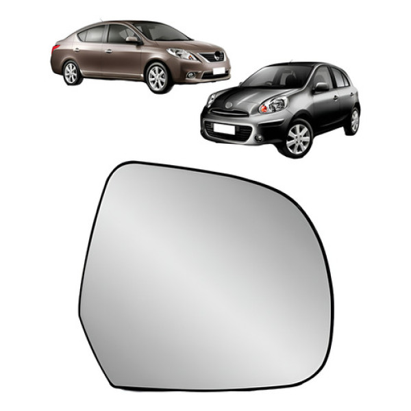 Lente Retrovisor March 2011 12 2013 E Versa 2011 2012 A 2019