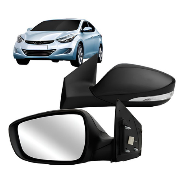 Retrovisor Eletrico Retratil Elantra Com Pisca 2011 A 2016