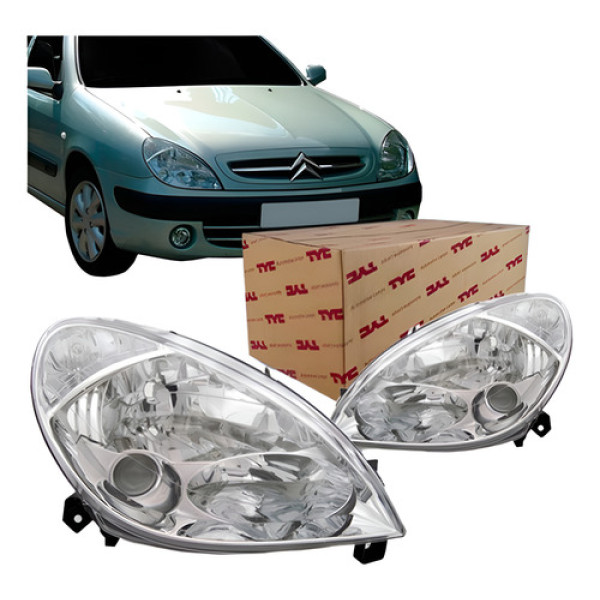 Farol Citroen Xsara Ano 2001 2002 2003 04 2005 2006 Tyc
