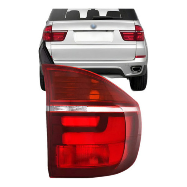 Lanterna Traseira Para Bmw X5 2011 2012 2013 Canto Sem Led