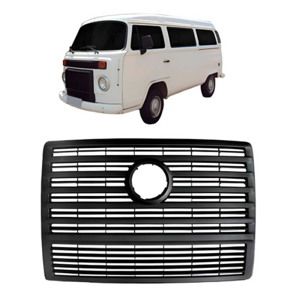 Grade Dianteira Radiador Kombi 2007-2009 Preta