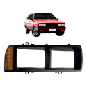 Moldura Farol Passat 1983 A 1988 Foco Duplo Preto