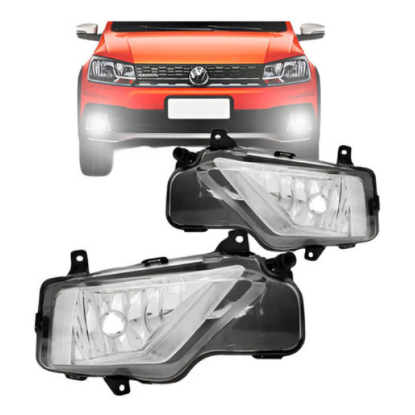 Par Farol Milha Auxiliar Saveiro G7 16 2017 2018 2019 Oferta