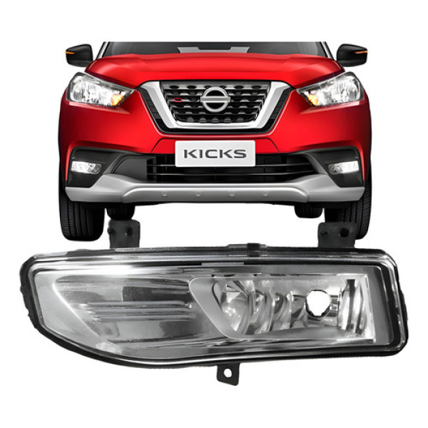 Farol Milha Auxiliar Kicks 2017 2018 2019