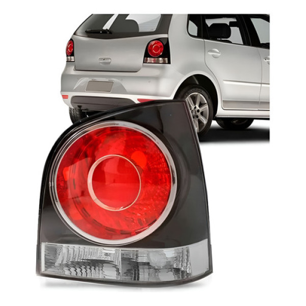 Lanterna Traseira Polo 2007 A 2013 Hatch Fume