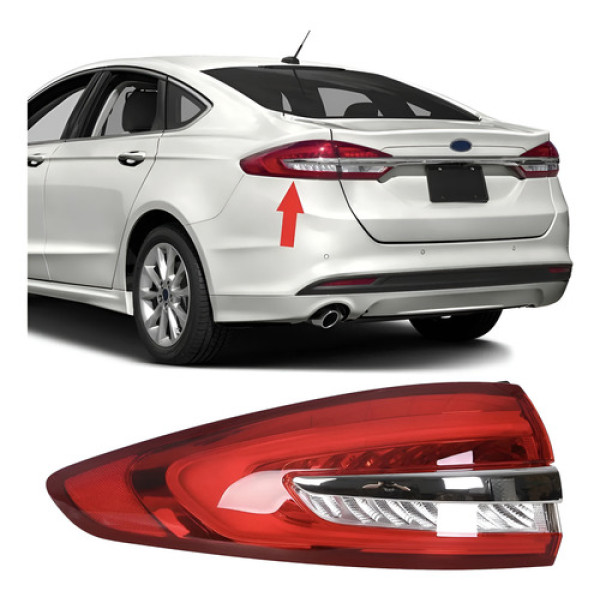 Lanterna Traseira Lado Ford Fusion 2017 A 2019 Canto Led