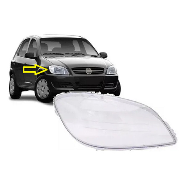 Lente Farol Chevrolet Celta 2007 A 2013 Lado Direito