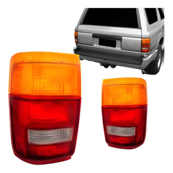 Par Sinaleira Traseira Hilux Sw4 92 1993 1994 1995 Tricolor