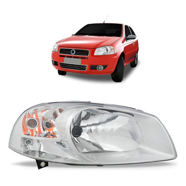 Farol Palio 08 09 A 12 Strada 14 15 16 Manual Reto Cromado