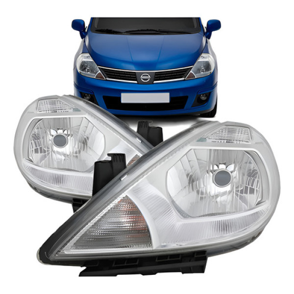 Par Farol Tiida 2007 2008 2009 2010 11 12 2013 Pisca Cristal