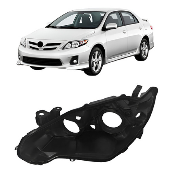 Carcaça Farol Dianteiro Corolla 2012 A 2013