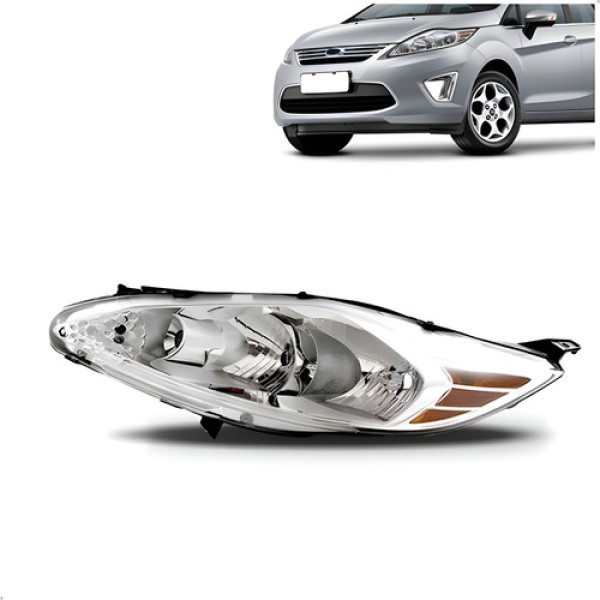 Farol New Fiesta 2010 2011 Manual Tyc Esquerdo/motorista