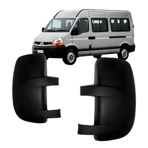 Par Capa Para Retrovisor Master 2003 2004 2005 A 2012 Preto
