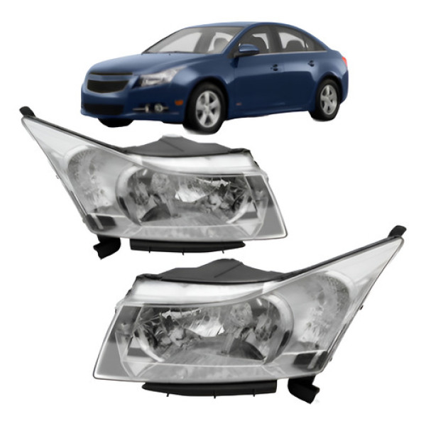 Par Farol Cruze 2015 E 2016 Manual Cromado