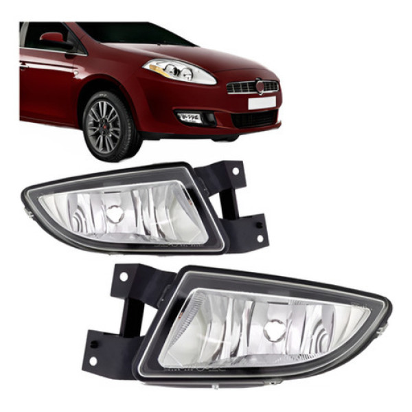 Par Farol Milha Auxiliar Para Fiat Bravo 2011 2012 2013 2014