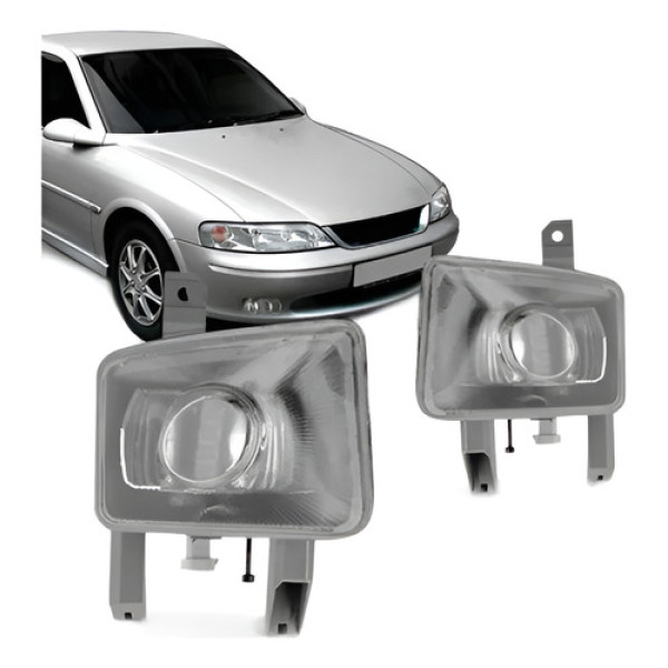 Par Farol Milha Auxiliar Vectra 2000 2001 2002 03 2004 2005 Transparente