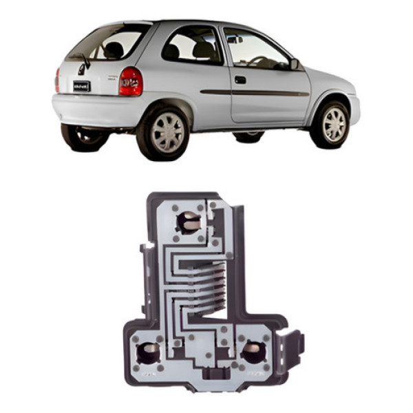 Jogo Circuito Sinaleira Traseira Corsa 1999 2000 01 2002 2p