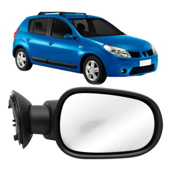 Retrovisor Logan Sandero 2007 2008 2009 2010 Fixo