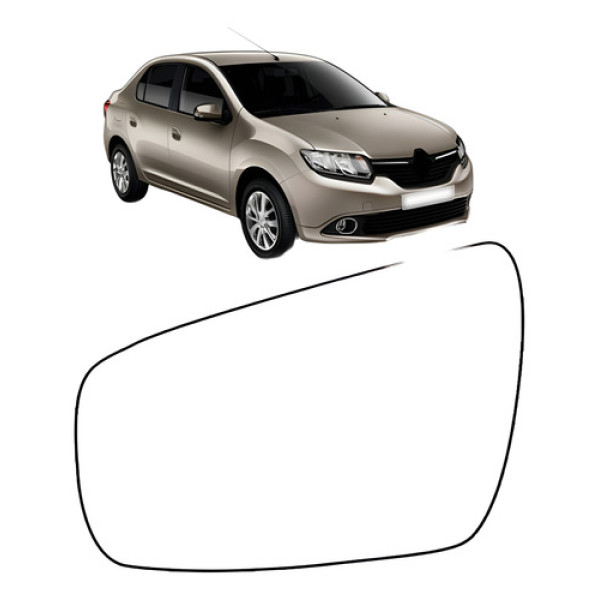 Lente Retrovisor Logan Sandero 2014 2015 2016 2017