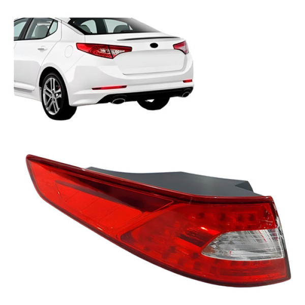 Lanterna Traseira Optima 2013 2014 2015 Canto Com Led