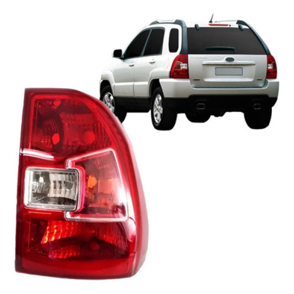 Lanterna Traseira Sportage Ex / Lx 2009 A 2010 Pisca Rosa
