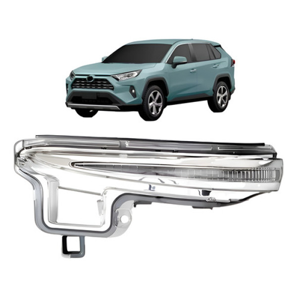 Pisca Retrovisor Cristal  Para Toyota Rav4 2019 2020