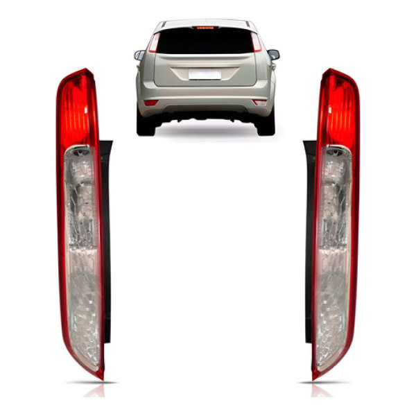 Par Lanterna Traseira Focus Hatch 2009 2010 2011 2012 2013