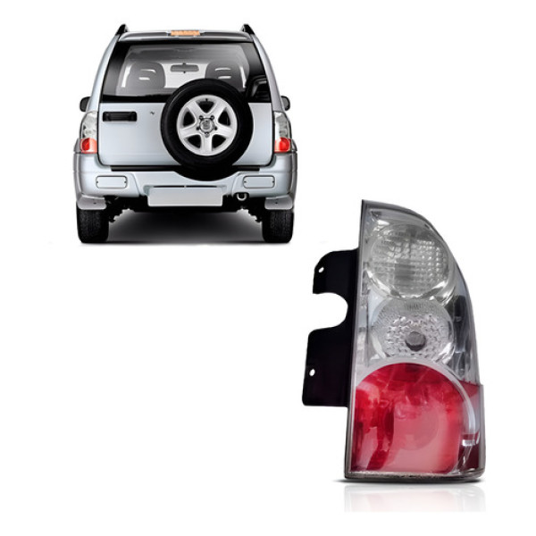 Lanterna Traseira Vitara Tracker 2007 A 2009 Direito Bicolor Direito/passageiro Vermelha E Cristal