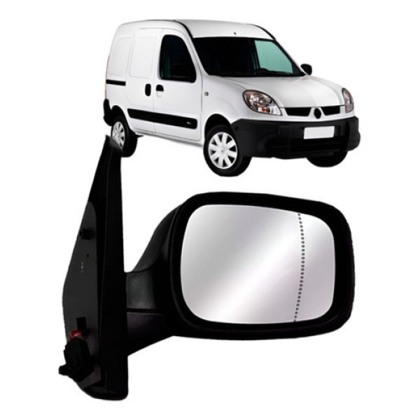 Retrovisor Kangoo 2003 A 2015 Com Controle Asferico