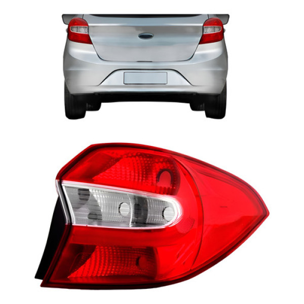 Lanterna Traseira Ka Hatch 2015 2016 2017 2018 Bicolor Novo