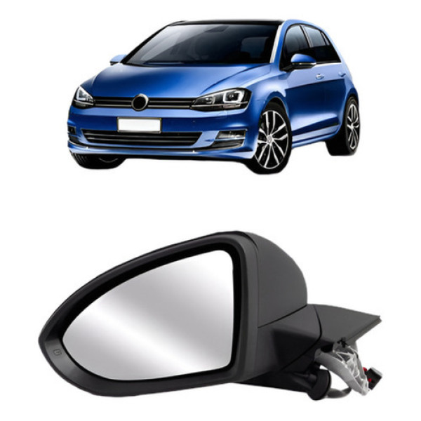 Retrovisor Golf 2014 15 16 17 A 2020 Elétríco Com Pisca Esq