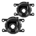 Kit Farol Milha Auxiliar Fit 2015 À 2017 Grade Friso Preto