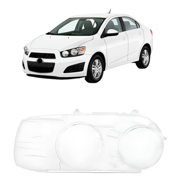 Lente Farol Para Chevrolet Sonic 2012 Até 2015