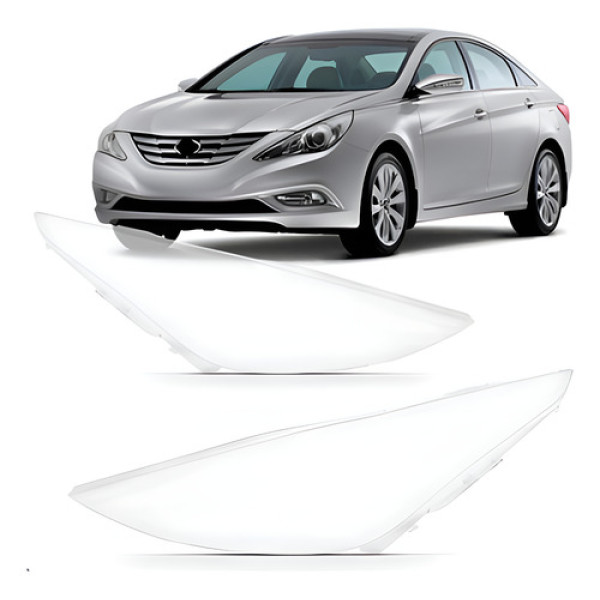 Par Lente Farol Para Hyundai Sonata 2011 Até 2014