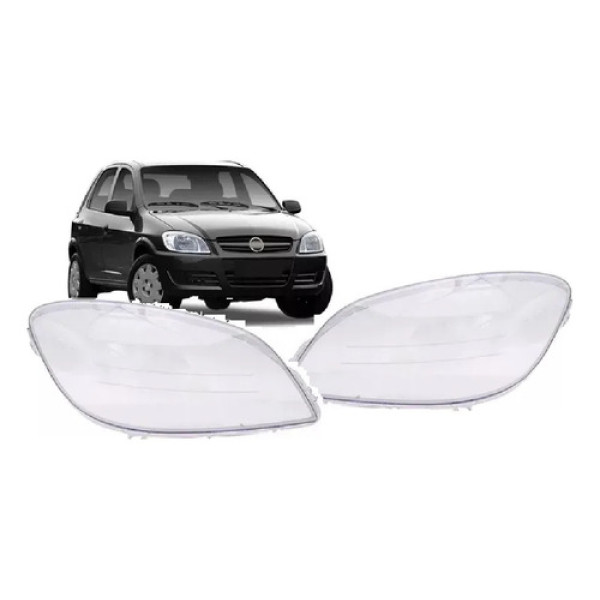 Lente Farol Chevrolet Celta 2007 A 2013 Lado Esquerdo