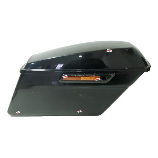 Bau Lateral Harley Road Glide 24/24 L/d Orig Detalhe 57056 Preto