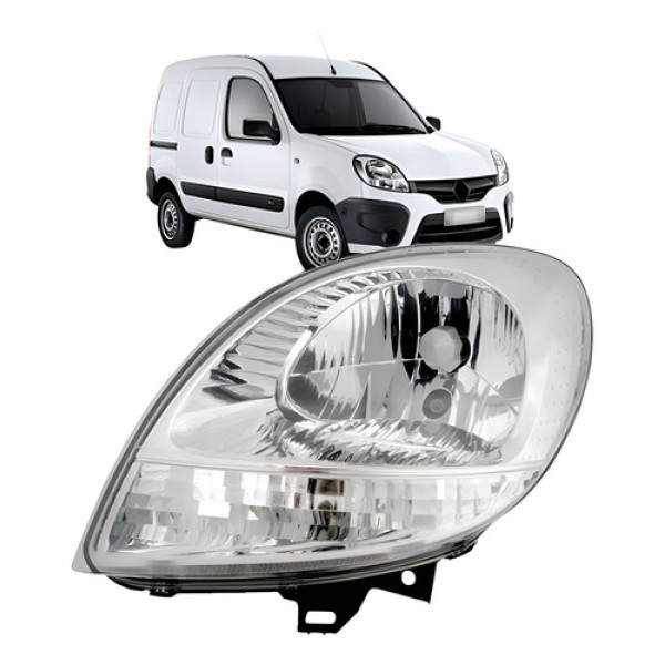 Farol Cristal Kangoo 2008 09 10 11 12 13 14 15 16 17 2018