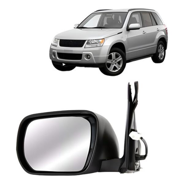 Retrovisor Grand Vitara 2008 A 2012 Elétrico Preto